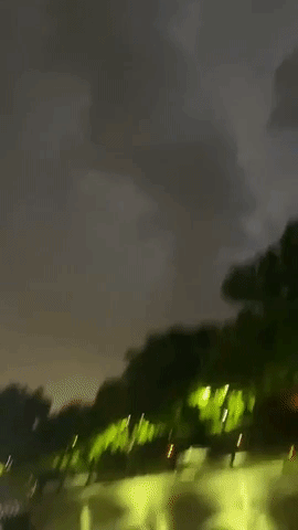 Electrical Storm Lights Up Skies Over South Florida Amid Weather Warnings
