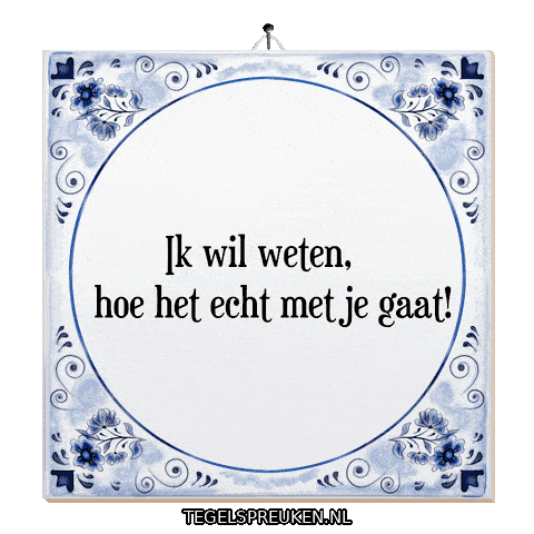 Humor Interesse Sticker by Tegelspreuken.nl