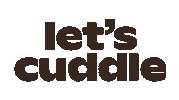 letscuddle logo fall cozy knit Sticker