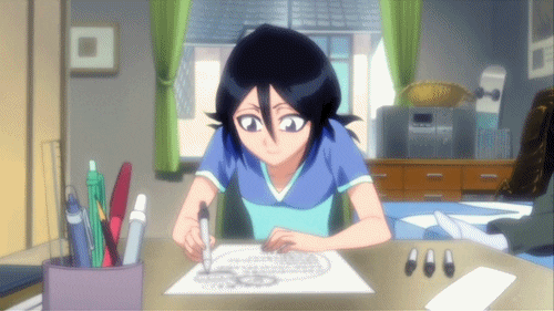 Pink Aesthetic Anime Folded Note GIF  GIFDBcom