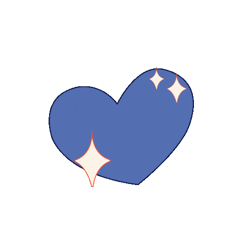 Thebradery giphyupload love heart blue Sticker