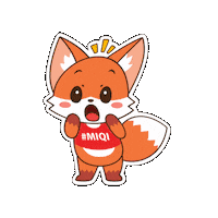 Shocked Fox Sticker by IQI Concept