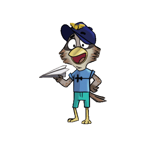 Defencekidz giphygifmaker cartoon animal bird Sticker