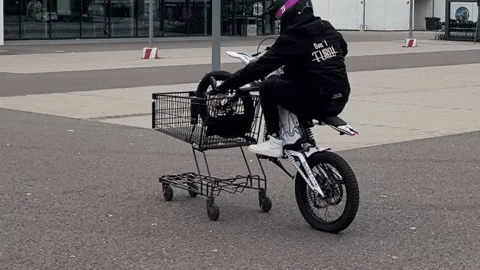 Bikelife-Saarland giphycreatortest biker supermarket ebike GIF