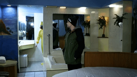 Breaking Bad Hotel GIF by Man Of The People with Pat Tomasulo
