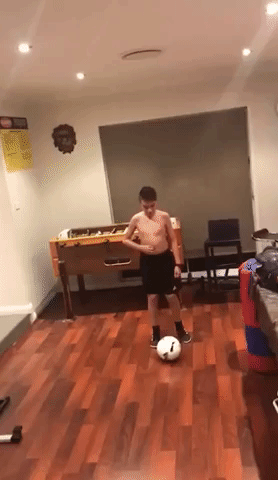 Kid Shows Off Gravity-Defying Soccer Skills