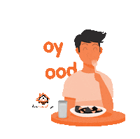 darirumahaja delivery food delivery homecooked makananenak Sticker