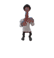 zacharyaghaizu jump balloon explode afro Sticker