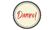 Thanks Button Sticker by Barbarossa Berglauf