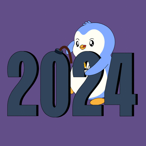 New Year Penguin GIF by Pudgy Penguins