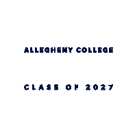 Allegheny 2027 Sticker by Allegheny College