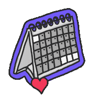 hattiekin event date countdown calendar Sticker