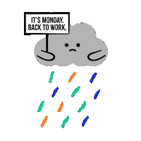 Monday Morning Sticker by Jessica Lau