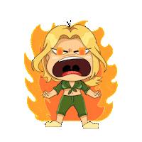 Angry Oh No Sticker by ATAMI
