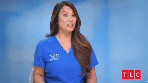 Reality TV gif. Sandra Lee on Dr Pimple Popper tosses a pile of paper up in the air and holds her hands up, as if she has simply had enough.
