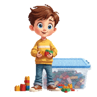 Boys Girls Legos Sticker