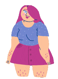 Sassy Girl Sticker by Marie Boiseau