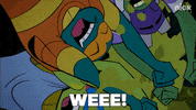 Fall Scream GIF by Teenage Mutant Ninja Turtles