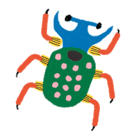 Summer Besouro Sticker by afabula