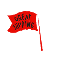 Hot Dog Flag Sticker by Bieze Nederland