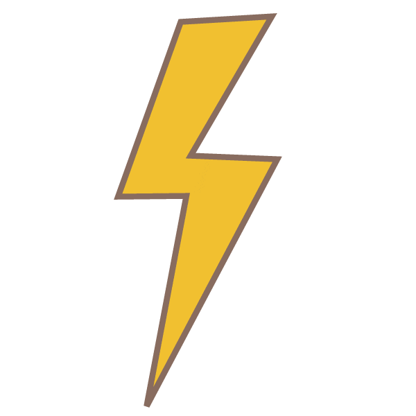 Energy Lightning Sticker by Rob Jelinski Studios, llc.