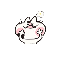 ねこ 走る Sticker