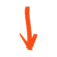 Arrow Orange Sticker by Humad®