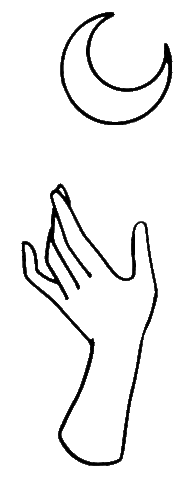 Crescent Moon Sticker by Shop Dixi