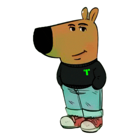 Chill Guy Sticker by TALLER 1 MX