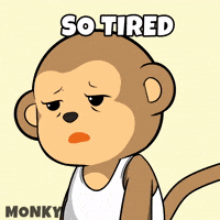 Falling Asleep Good Night GIF by Wise Monkey Meme