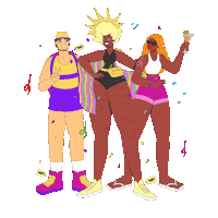 Mardi Gras Fun Sticker by Mercado Livre