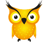 Owl Lukeminen Sticker by Otavankirjat