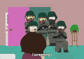 shooting military men GIF by South Park 