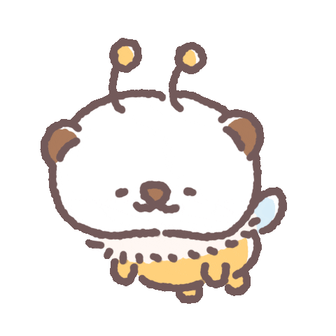 Tired Bee Sticker