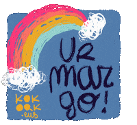 Rainbow Hawaii Sticker by KOKOAK Eider Eibar