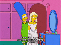 marge simpson wedding GIF