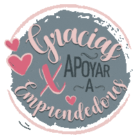 Gracias Love Sticker by La Tiendita Shabby Chic