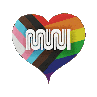 San Francisco Rainbow Sticker by SFMTA-Muni
