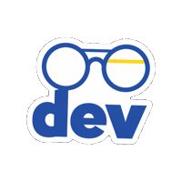 bosnakdev logo tech glasses code Sticker