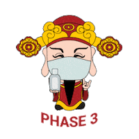 Chinese New Year Sanitiser Sticker by YOUNG HUNGRY FREE