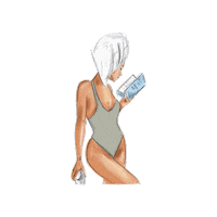 tetresponsiblewear fashion women ocean book Sticker