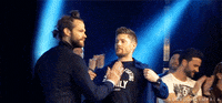 aborddelimpala hug jensen ackles jared padalecki aborddelimpala GIF