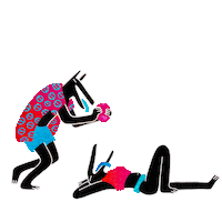 Party Relaxing Sticker by Mirjam Debets