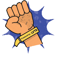 Fist Pump Sticker by Lyte