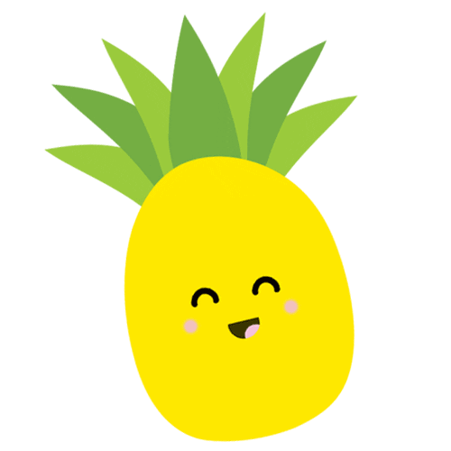 summer pineapple Sticker by Live Life Happy