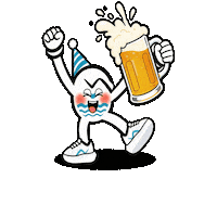 Cheer Up Party Sticker by ZEROPOINTTRAIL