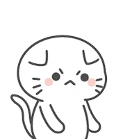 Angry Cat Sticker by KIKI