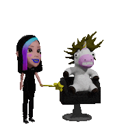 Hairstylist Anyk Sticker