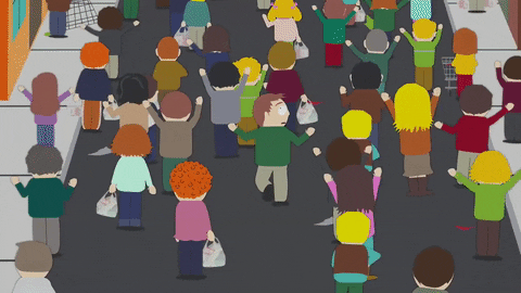 trampling running GIF by South Park 