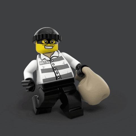 Bank Robber GIF by LEGO